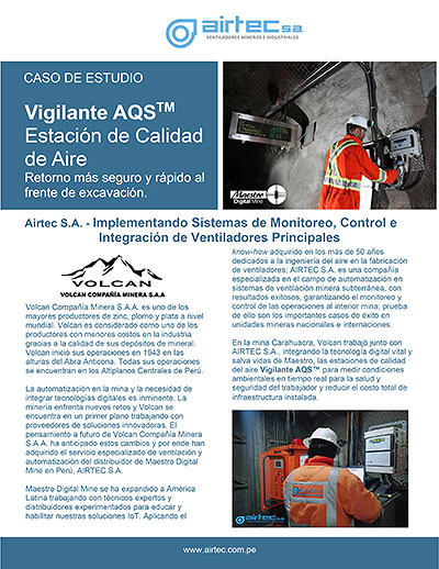 Volcan y Airtec - Mina Carahuacra - Noviembre 2020