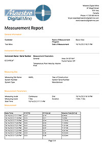 EZDriftCal Sample Ventilation Survey Report