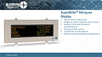 SuperBrite Marquee Display Model Number Matrix Overview