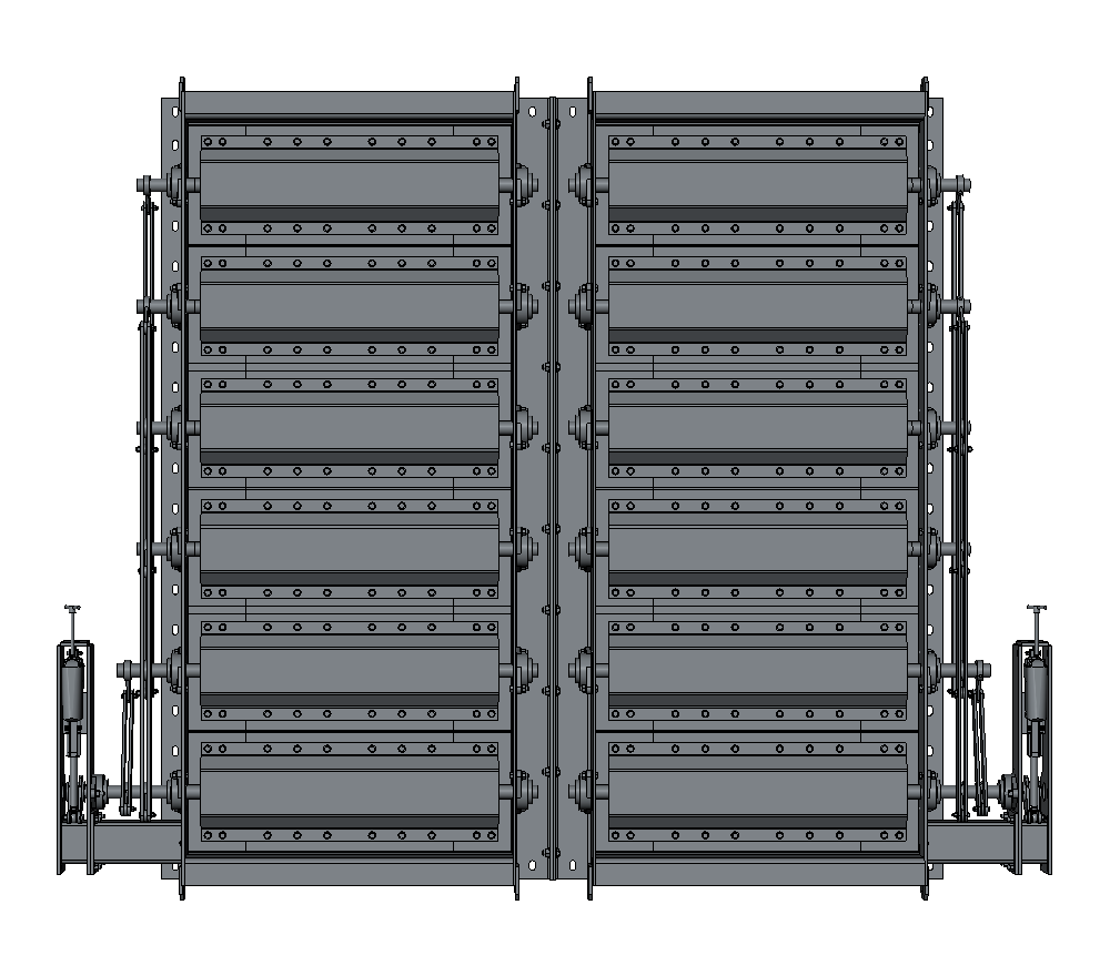 Fixed Dual Vertical Split Panel Design